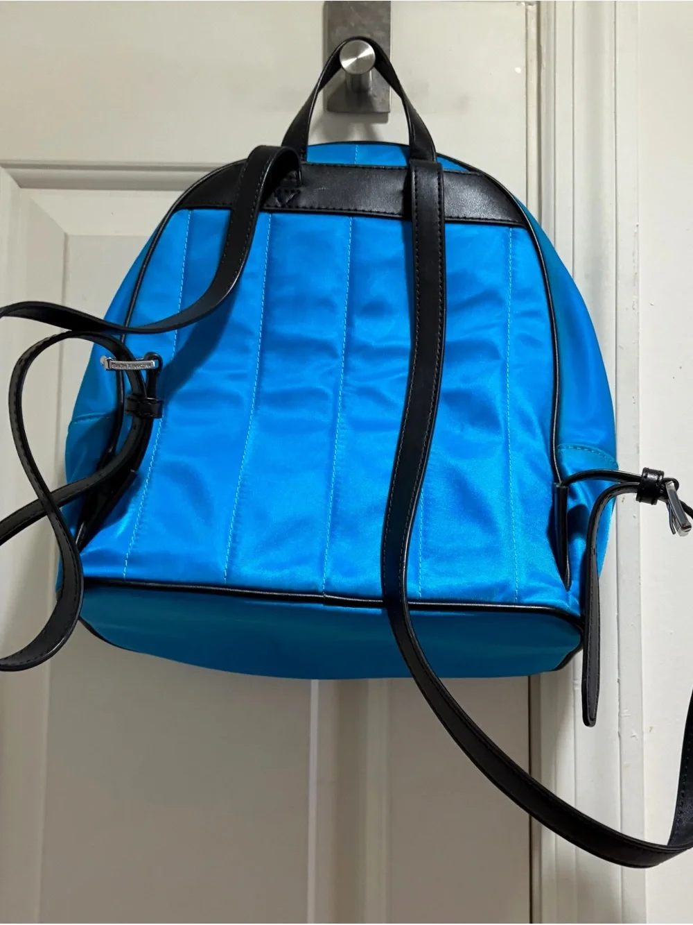 Michael Kors Blue and Black Nylon Small Backpack
